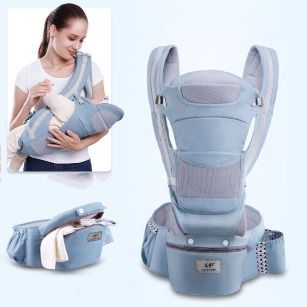 Ergonomic Baby Carrier Infant Baby Hipseat Carrier 3 In 1 - Image 2