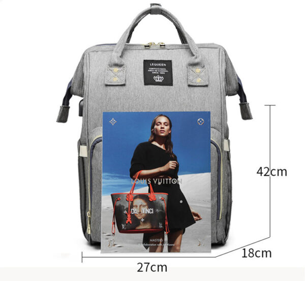 LEQUEEN Multifunctional Large Capacity Mummy Bag (Jan Baby) - Image 9