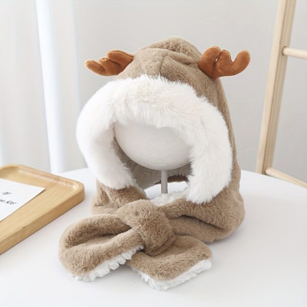 Cute Deer Hat Women Plush Rabbit Ear Funny Lolita - Image 8