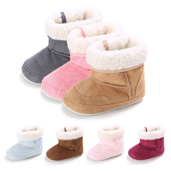 Newborn Baby Girls First Walkers Shoes Infant Toddler Soft Rubber Soled Anti-slip Boots Booties - Image 5