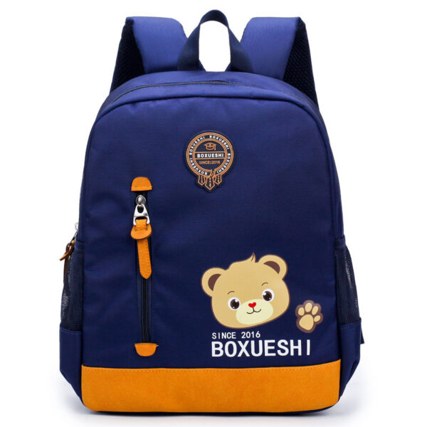 A cartoon bear nursery school schoolbag, schoolbag, schoolboy, boy and boy, baby boy and baby travel back (Jan Baby)