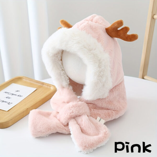 Cute Deer Hat Women Plush Rabbit Ear Funny Lolita - Image 9