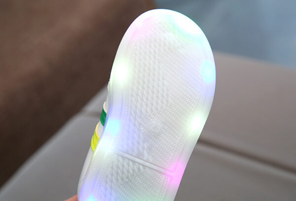 Kimmy White LED Sneakers Shoes - Image 9