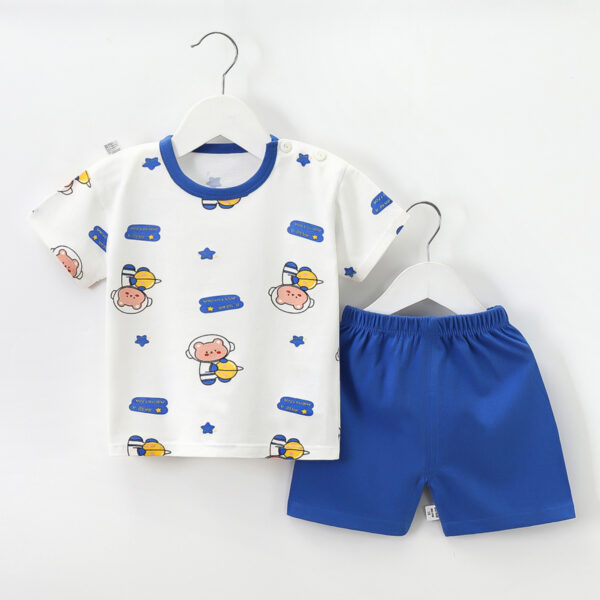 Children's Short Sleeve Pure Cotton Two-piece Suit - Image 7