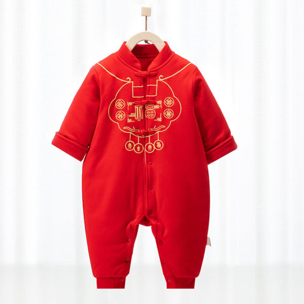 Warm Jumpsuit Newborn Cotton Crawling Suit (Jan Baby) - Image 2