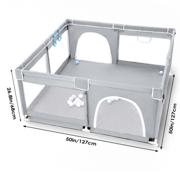 Baby Playpen With Mat Activity Centre Indoor Outdoor Baby Fence Toddlers Babies - Image 2