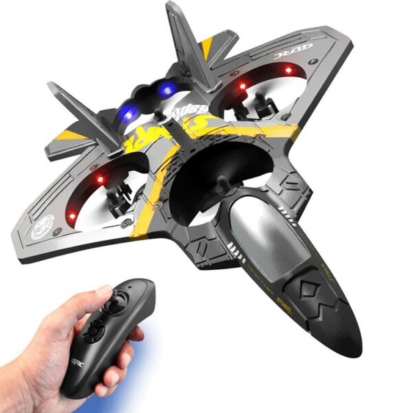 Children's Remote Control Aircraft V17 Fighter Drone Drop-resistant Foam Fixed Wing Glider Stunt Boy Toy - Image 8