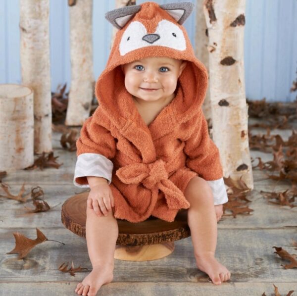 Baby Bathrobes Cotton Children's Bathrobes Baby Hooded (Jan Baby) - Image 9