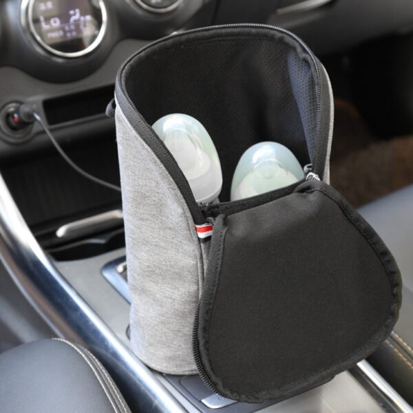 Car USB Baby Bottle Warmer Portable Travel Breast Milk Warmer - Image 2