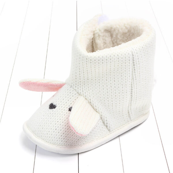 Baby Wool Warm Cotton Shoes, Winter Warm High-top Shoes - Image 2