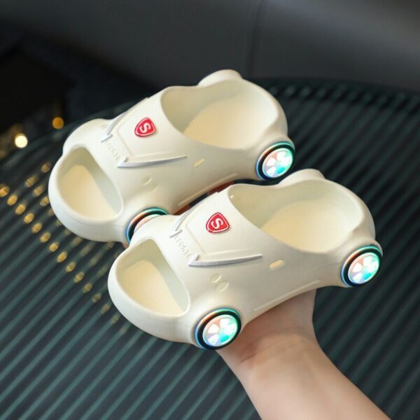 Kids Glowing Slippers Cartoon Car Sandals Children Sandals Anti Slip Boys Girls Luminous Slippers Summer Beach Shoes - Image 4