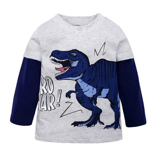 Baby Clothes Boy Cottoming Shirt Children Long Sleeve T-shirt - Image 4