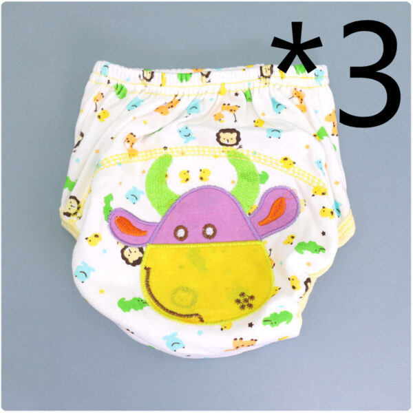 Summer Embroidered Baby Cotton Learning Pants  Diaper Pocket  Waterproof Training Pants  Leak-Proof Breathable Bread Pants - Image 2