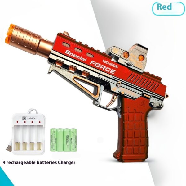 Children's Electric Spray Toy Gun Little Boys Luminous Sound Music Shock 1-2-3 Years Old Left Wheel - Image 2