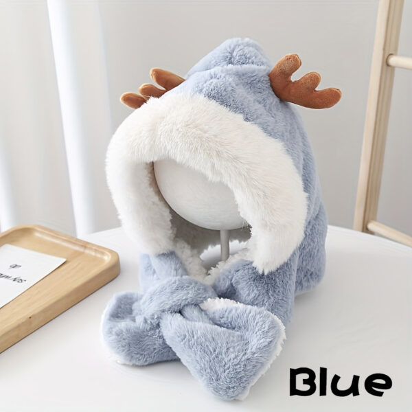 Cute Deer Hat Women Plush Rabbit Ear Funny Lolita - Image 5