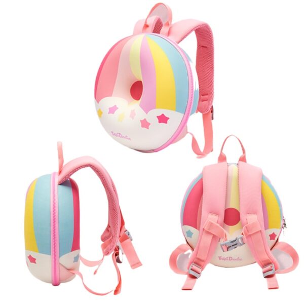 Kindergarten School Bag Donut Early Education Training Institution Children Backpack Jan Baby - Image 2