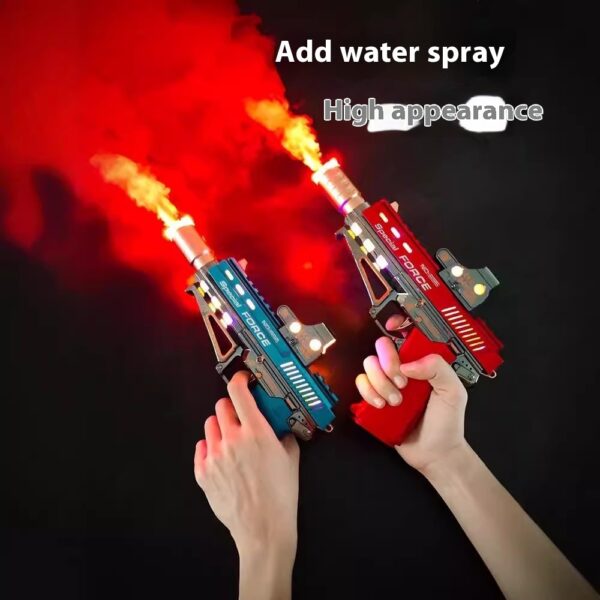 Children's Electric Spray Toy Gun Little Boys Luminous Sound Music Shock 1-2-3 Years Old Left Wheel