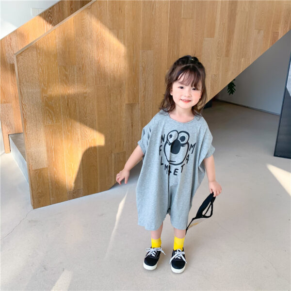 Loose Casual Short Sleeve Top Kids Long T-Shirt - Image 8