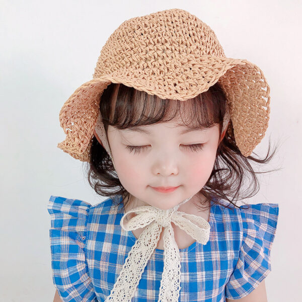 Kids Sunscreen Lace Lace Breathable Bucket Hat - Image 3