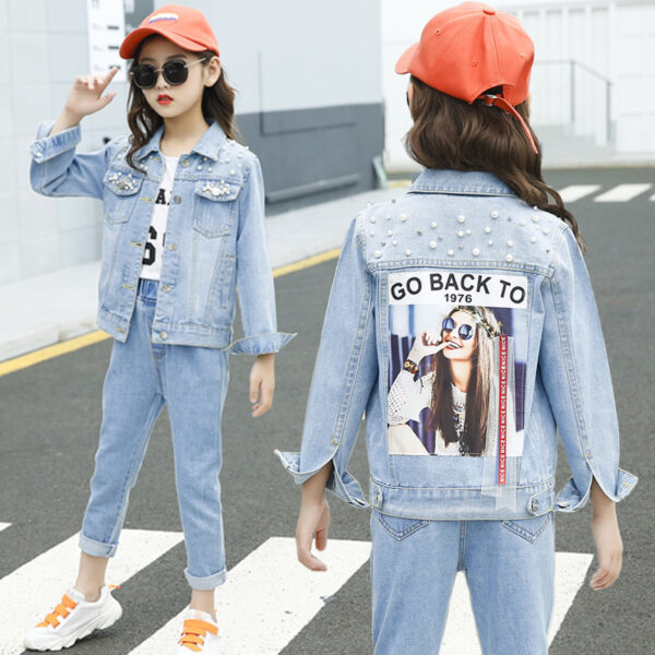 Girls Denim Jacket Children - Image 9