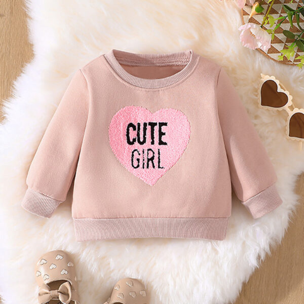 Long Sleeve Round Neck Pullover Baby Casual Wear