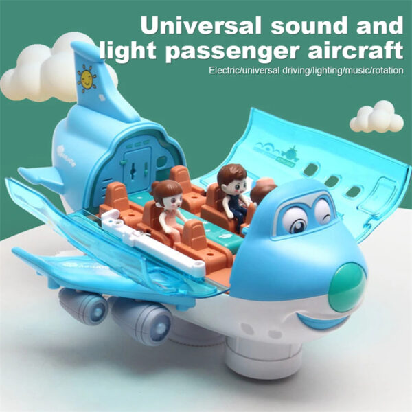 360 Rotating Electric Plane Airplane Toys For Kids - Image 2