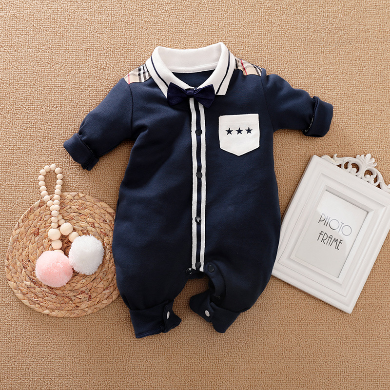Gentleman's Baby Clothes, Long-sleeved Baby Clothes, Gentleman's Romper - Image 8