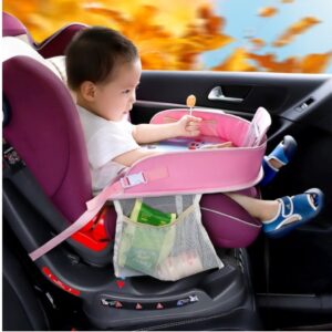 Baby car seat tray table